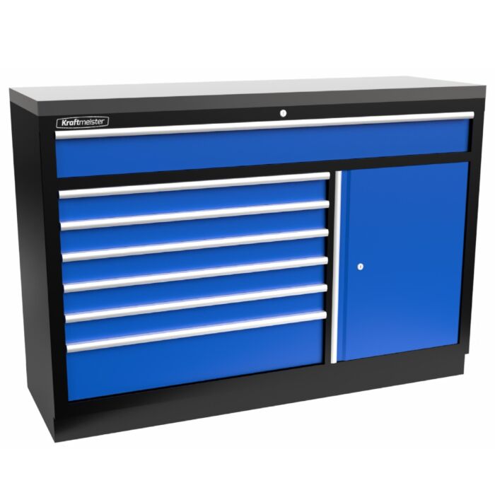 Kraftmeister Standard Werkzeugschrank XL Edelstahl blau