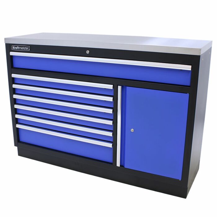 Kraftmeister Standard Werkzeugschrank XL Edelstahl blau