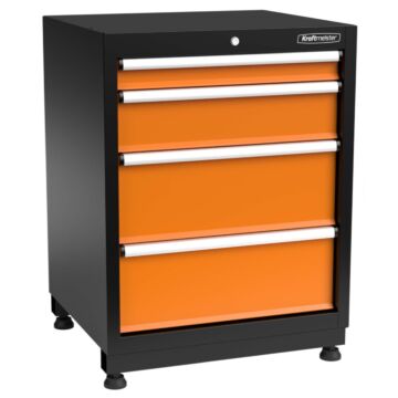 Kraftmeister Premium Werkzeugschrank 4 Schubladen orange